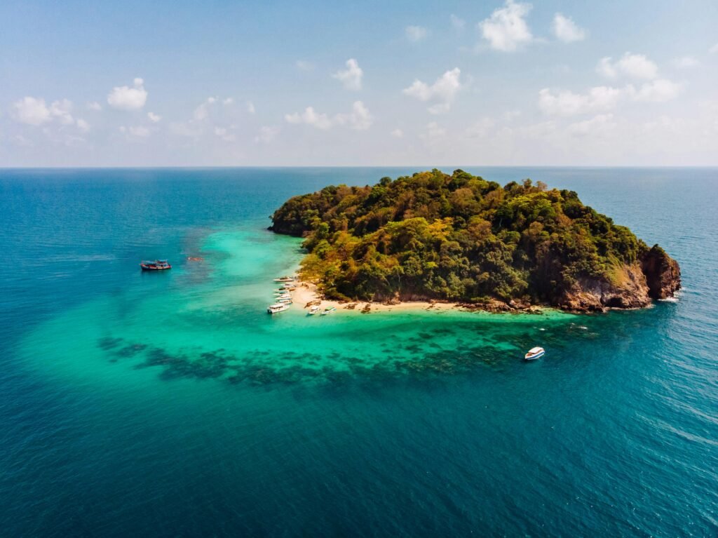 Aerial View Photography of Island